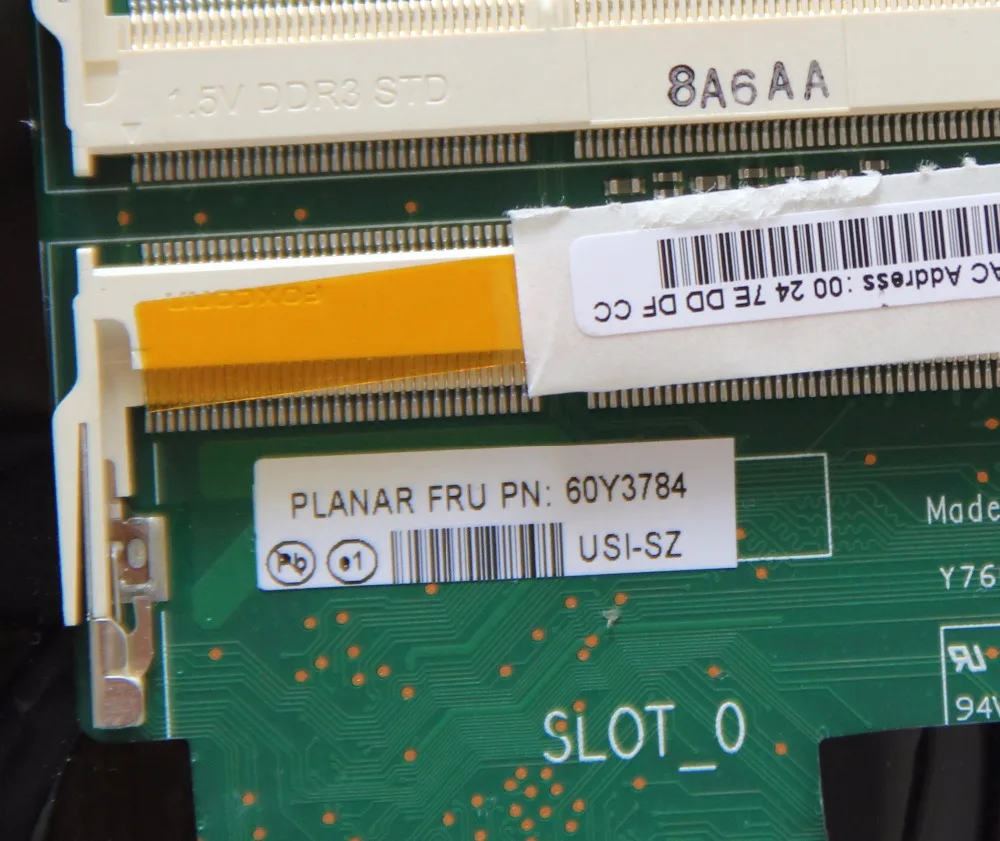 Материнская плата 60Y3784 для ноутбука Lenovo X301 с процессором DDR3 полностью
