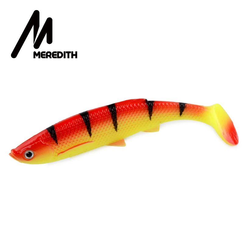 C MEREDITH 4,7" Bleak Paddle Tail 14,5 г 4 шт 120 мм мягкие приманки для рыбалки 3D глаза T Tail искусственные приманки пластиковые приманки для ловли щуки - Цвет: C