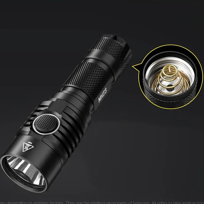 NITECORE оригинальная пружина с хвостовой крышкой фары фонарик Портативный Освещение Аксессуары C1 MH23 MH10 MH20GT LA10 HC30 HC60