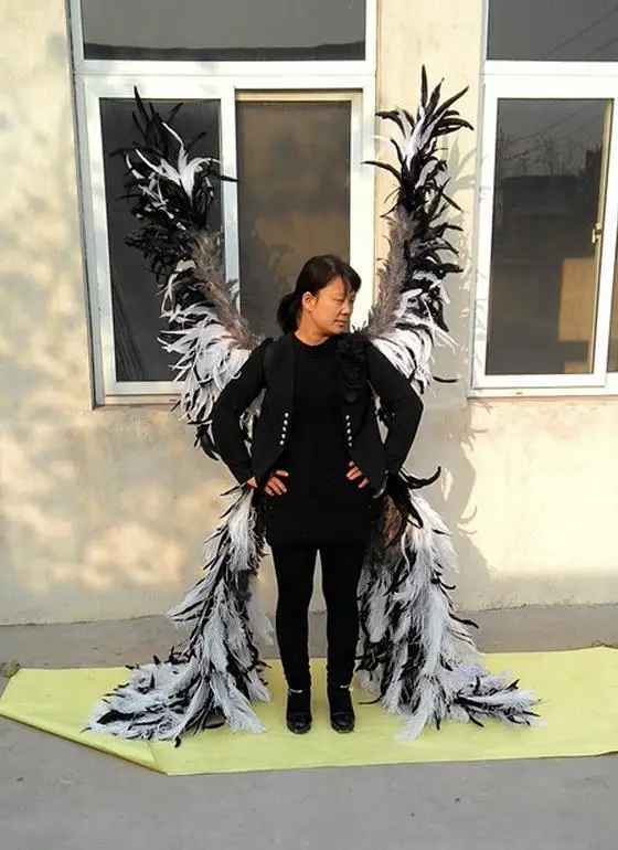 Модное женское нижнее белье ручной работы с большими крыльями модель для шоу