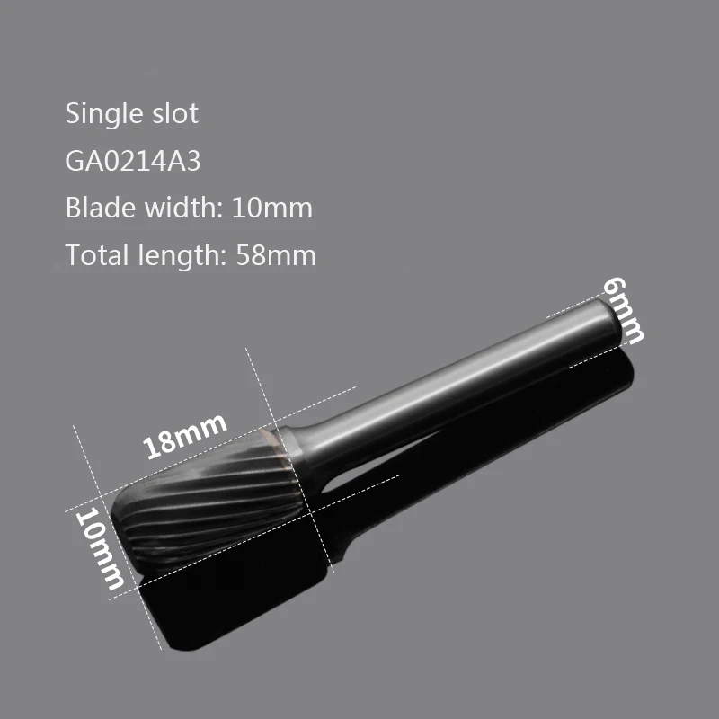 Single slot 10mm W Тип твердого сплава Вольфрамовая сталь роторная хонинговая головка фреза Набор металла Расточная головка шлифовальная стиральная машина цилиндрическая - Цвет: Single slot 10mm