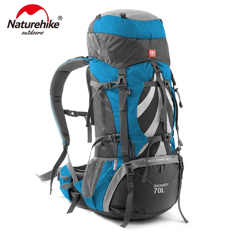 NatureHike профессиональный открытый рюкзак большой емкости 70L открытый альпинистский мешок с системой поддержки NH70B070-B