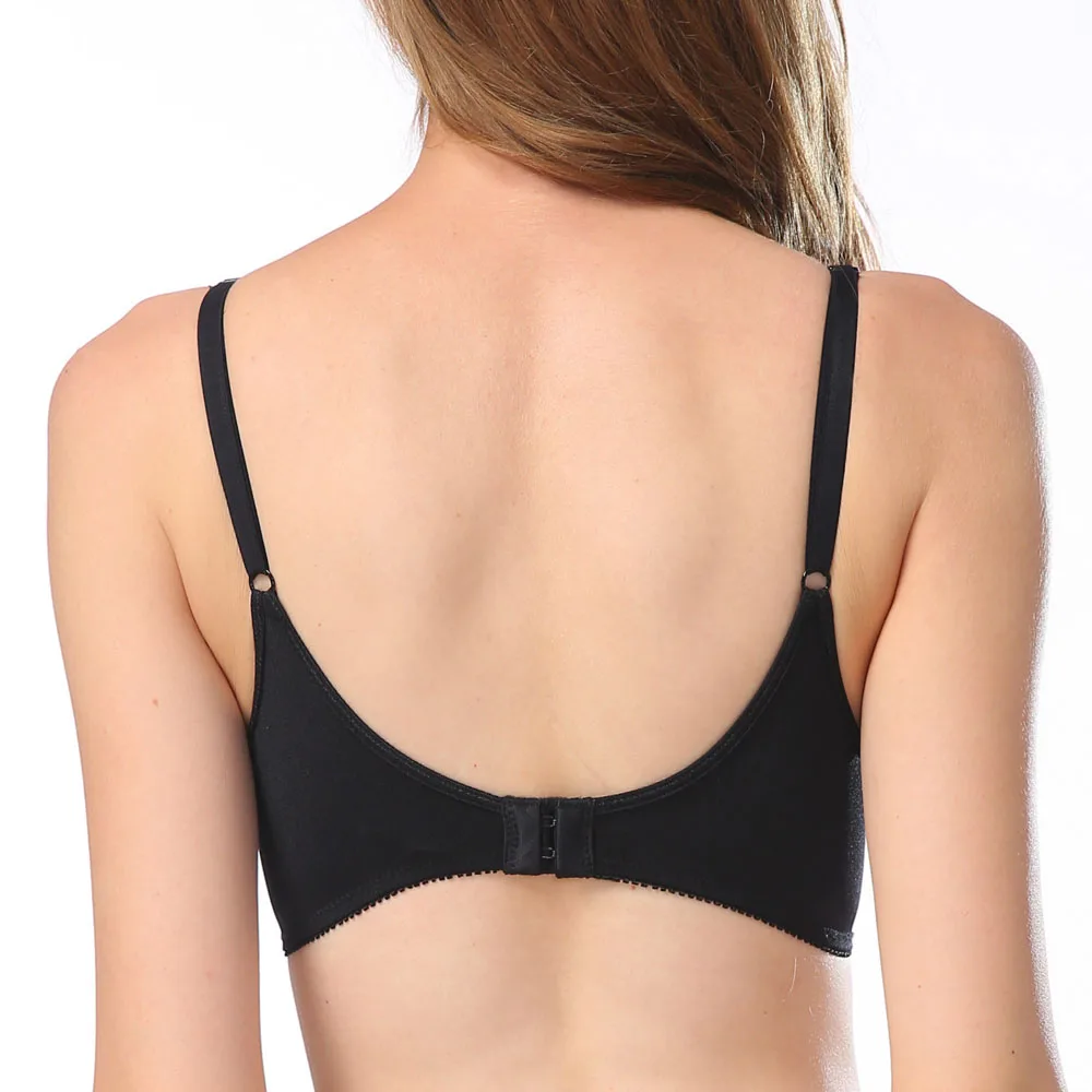 Женский треугольный бюстгальтер дышащий простой дизайн пуш-ап закрытый мягкий