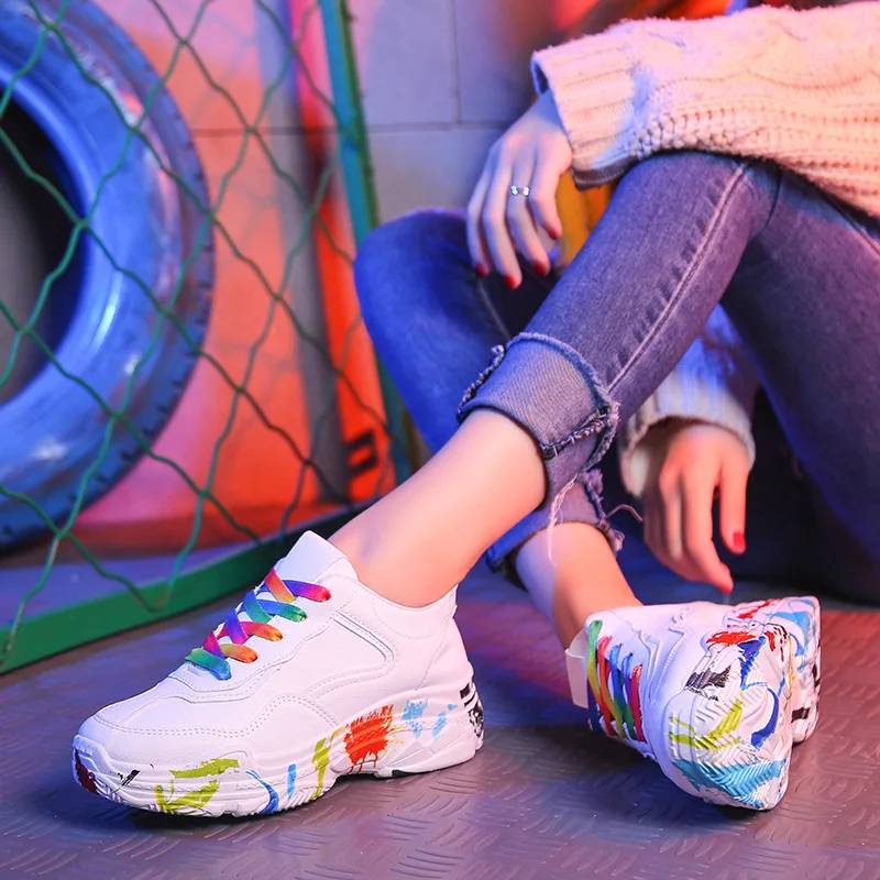 Кроссовки; кроссовки; женская обувь ins; schoenen vrouw; женские кроссовки для подиума; коллекция года; зимние женские кроссовки для подиума