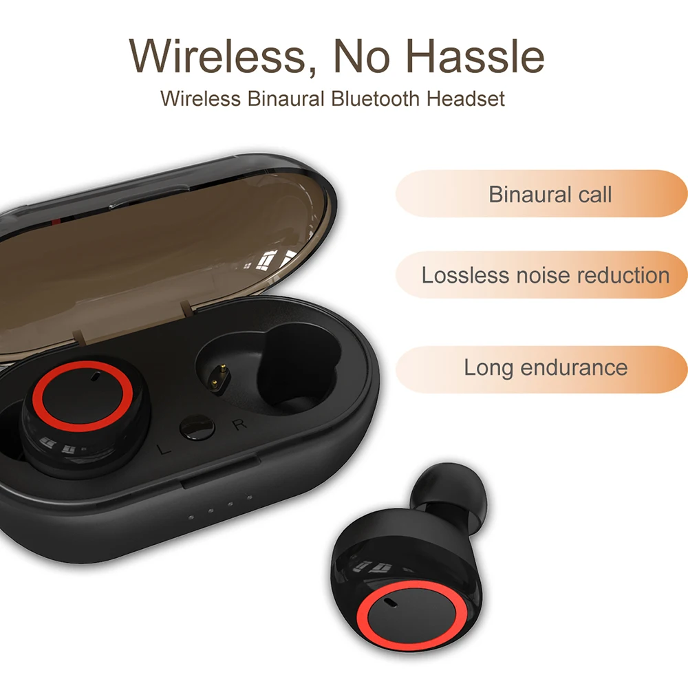 Беспроводные наушники bluetooth беспроводная гарнитура бинауральное зарядное