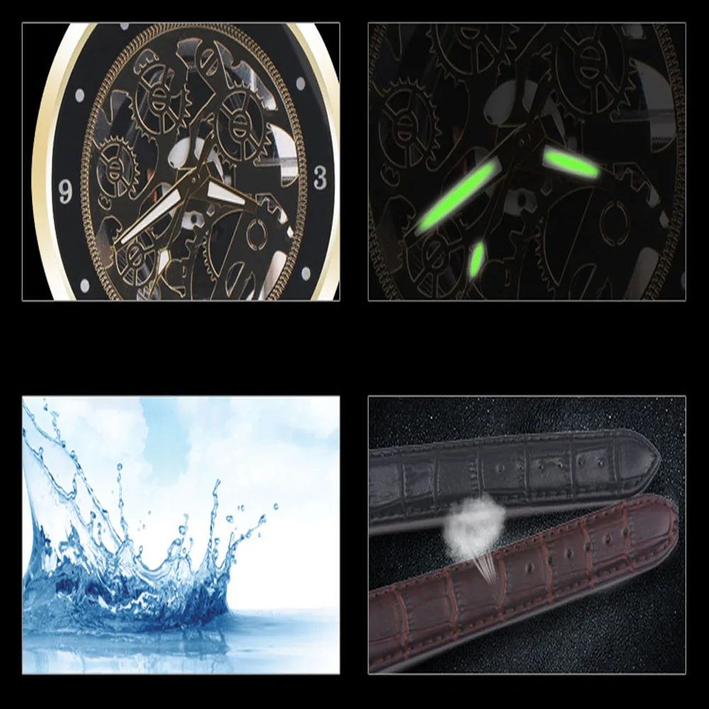 Аналоговые кварцевые часы с кожаным принтом Модные нейтральные настольные