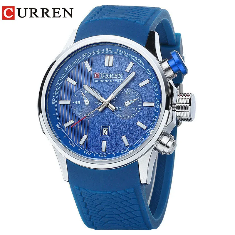 Оригинальные мужские часы Curren роскошные брендовые деловые кварцевые наручные