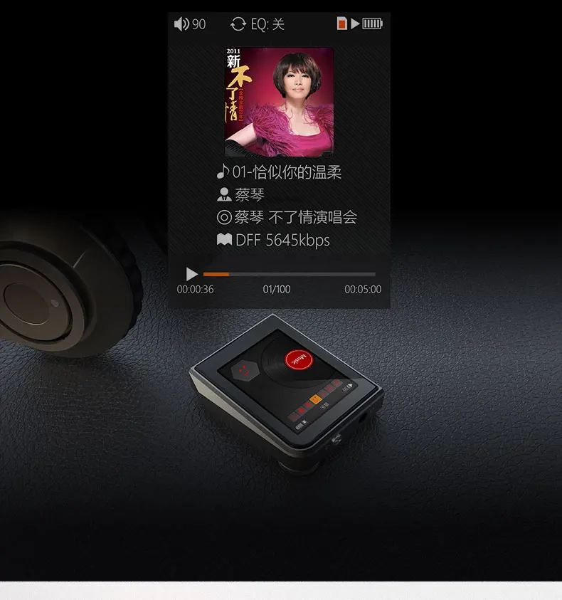 Спортивный мини MP3 плеер ruidu A50 DAP HD без потерь с экраном 2,5 дюйма HIFI MP3 музыкальный плеер с поддержкой tf-карты 128 ГБ/DSD256