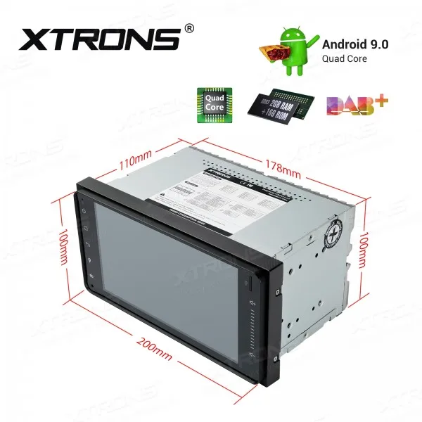 XTRONS 9 &quotAndroid 0 автомобильный мультимедийный плеер стерео для Toyota RAV4 Corolla Prado Plug Play