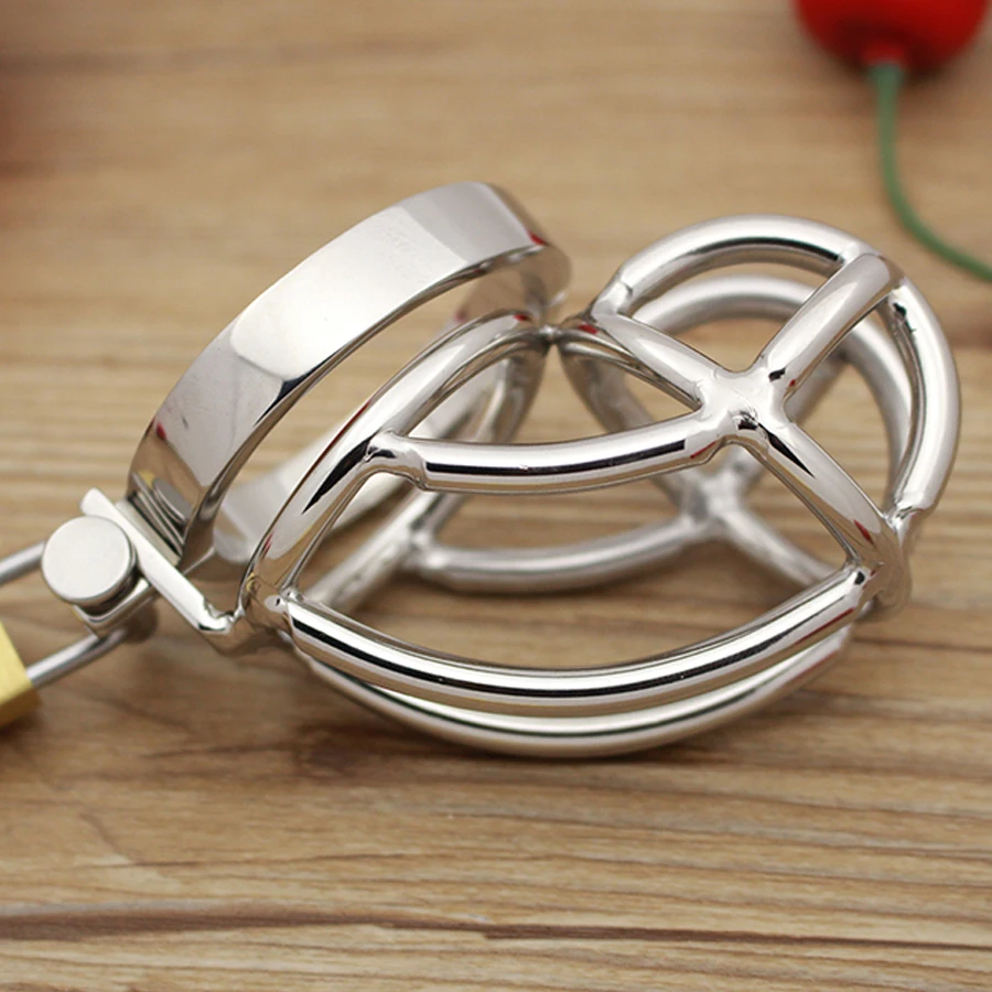 Big Chastity Belt Male device Stainless Steel cock Cage Sex Toys for men steel chastity cage metal rings sexo pene | Красота и
