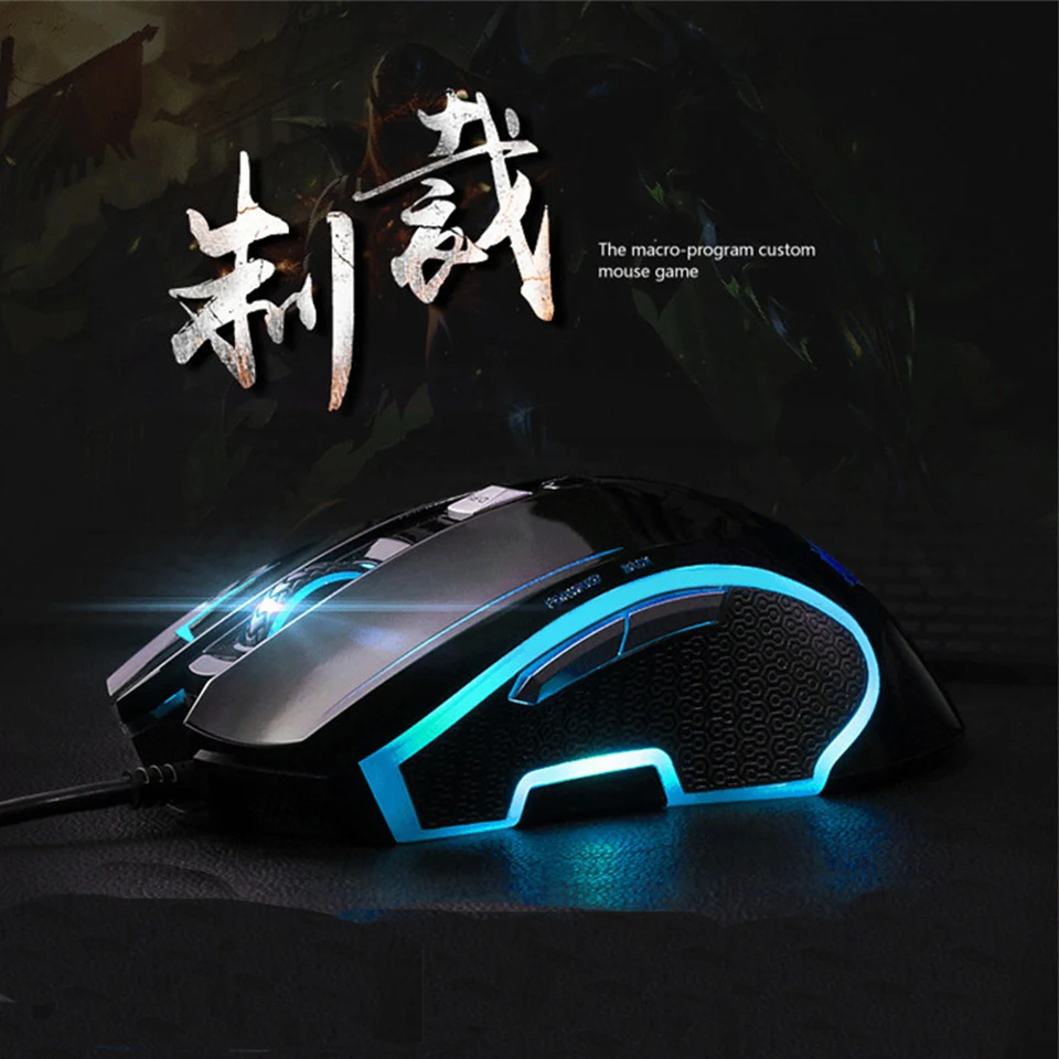 AULA Проводная игровая мышь USB 6 клавиш 3500 dpi регулируемая профессиональная эргономичная мышь для ноутбука настольного ПК геймера# SI9011