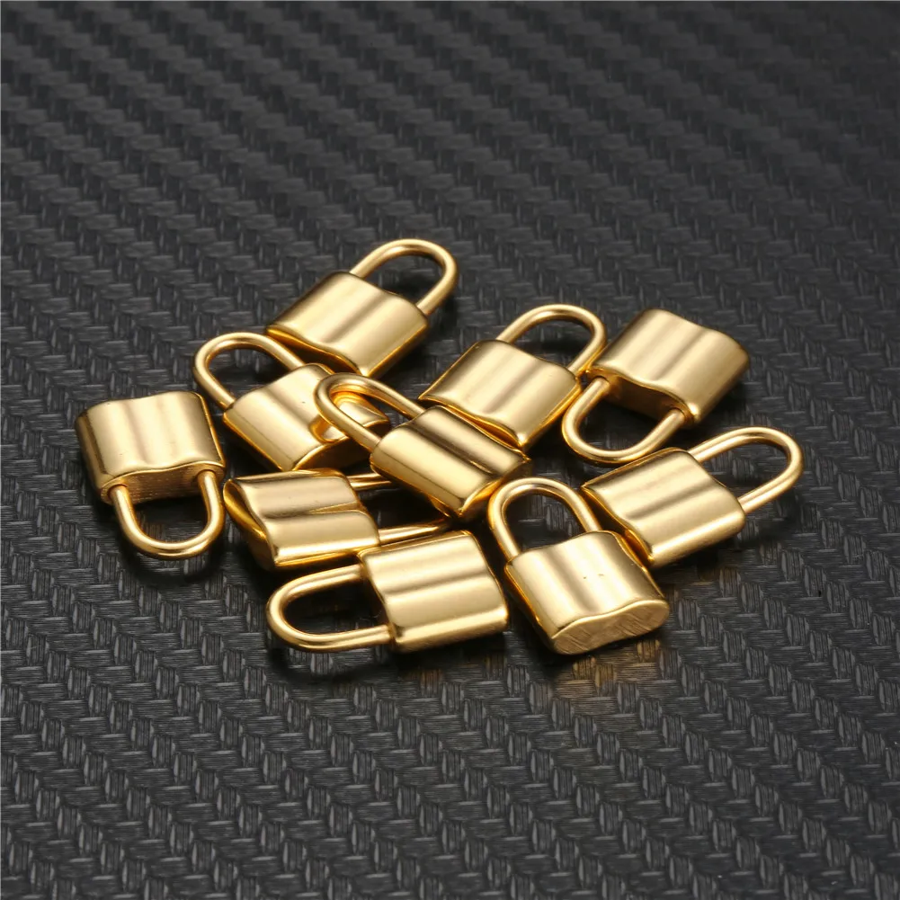 Подвеска в виде висячего замка из нержавеющей стали 10 шт./лот подвески для