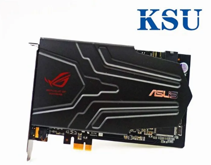 Звуковая карта для оригинальных игровых ASUS ROG Xonar Phoebus PCI-E 1X 7 1 каналов с кабелем