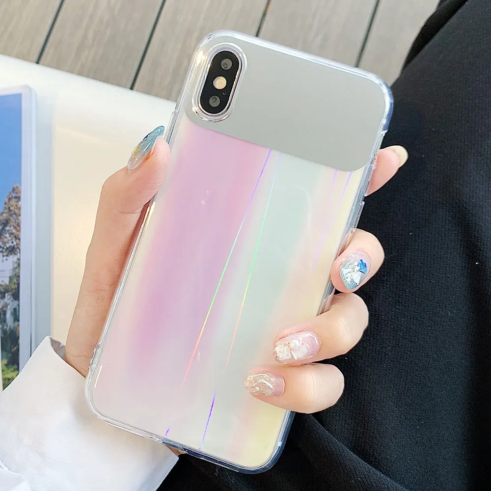Мягкий зеркальный чехол для iPhone XR X XS MAX 7 8 6S Plus|Бамперы| |