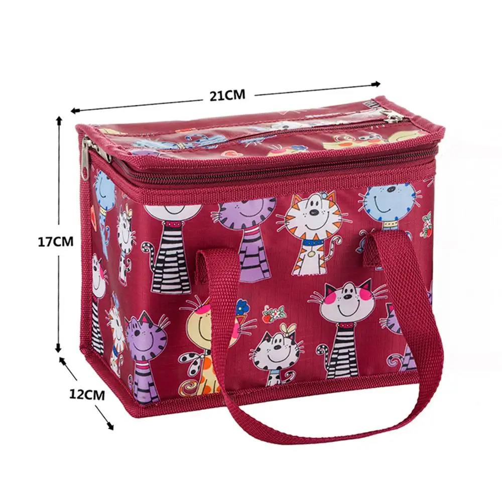 Портативная сумка для обеда термоизолированная холодильник еды контейнер