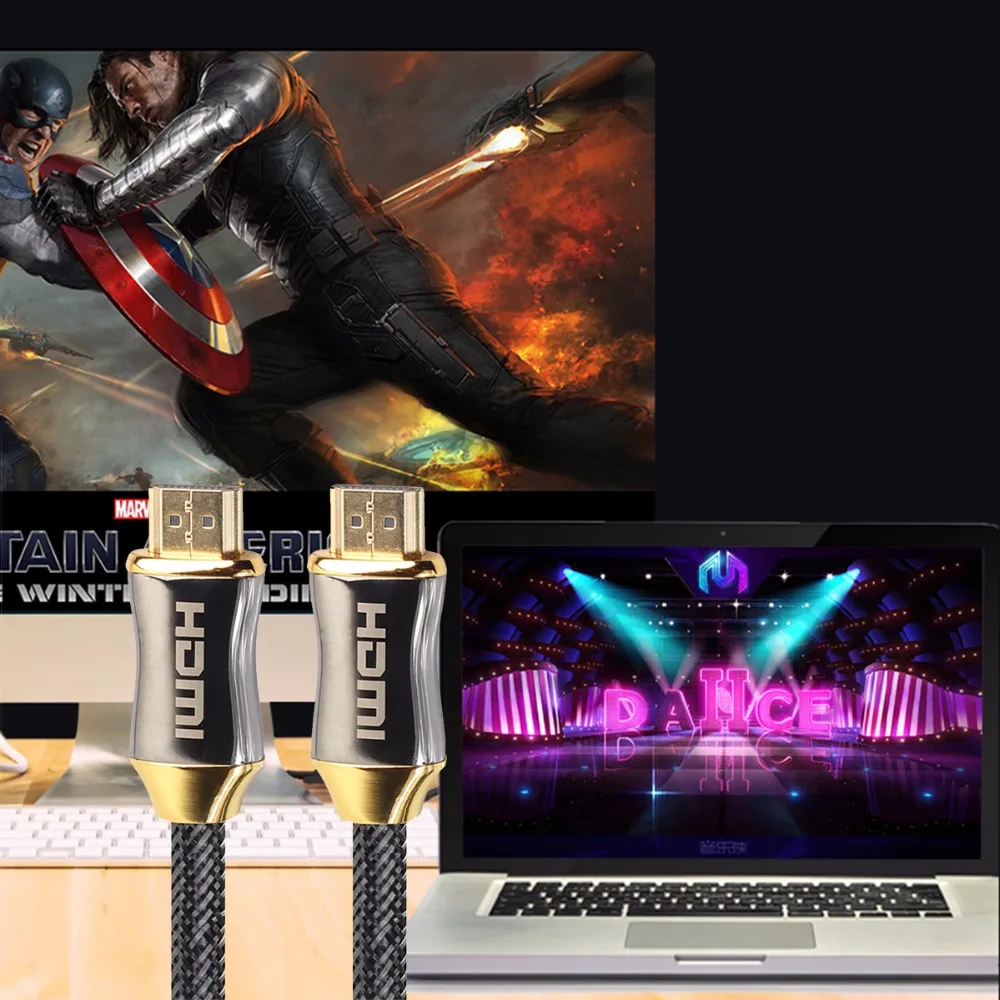 SOONHUA HDMI кабель 4K кабели HDMI 1 м 1,5 м 2 м 3 м 5 м 10 м для HD ТВ ЖК-ноутбука проектор компьютера