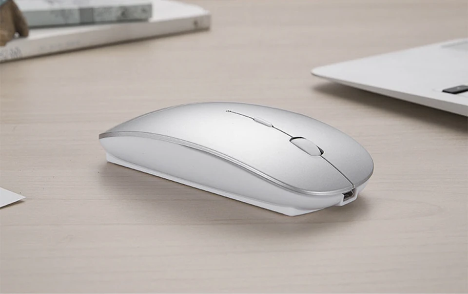 Bluetooth Мышь для MacBook Air Pro, для Win10/Mac ноутбук Беспроводной Мышь Перезаряжаемые Mute Тихая оптическая Мышь