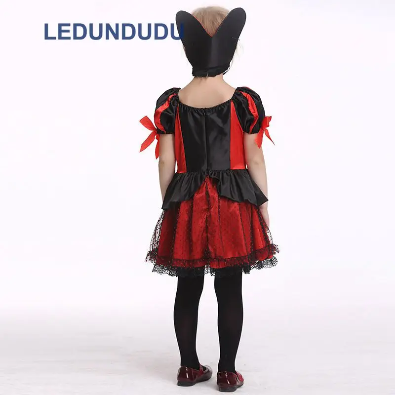 Карнавальный костюм королевы сердец для детей Платье принцессы девочек Детские