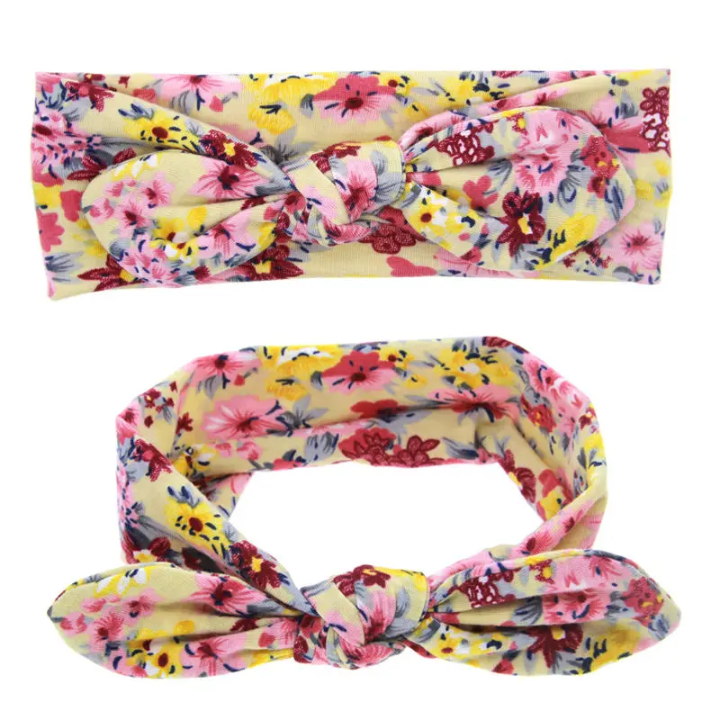 Повязка на голову из хлопка с бантом 1 шт. |