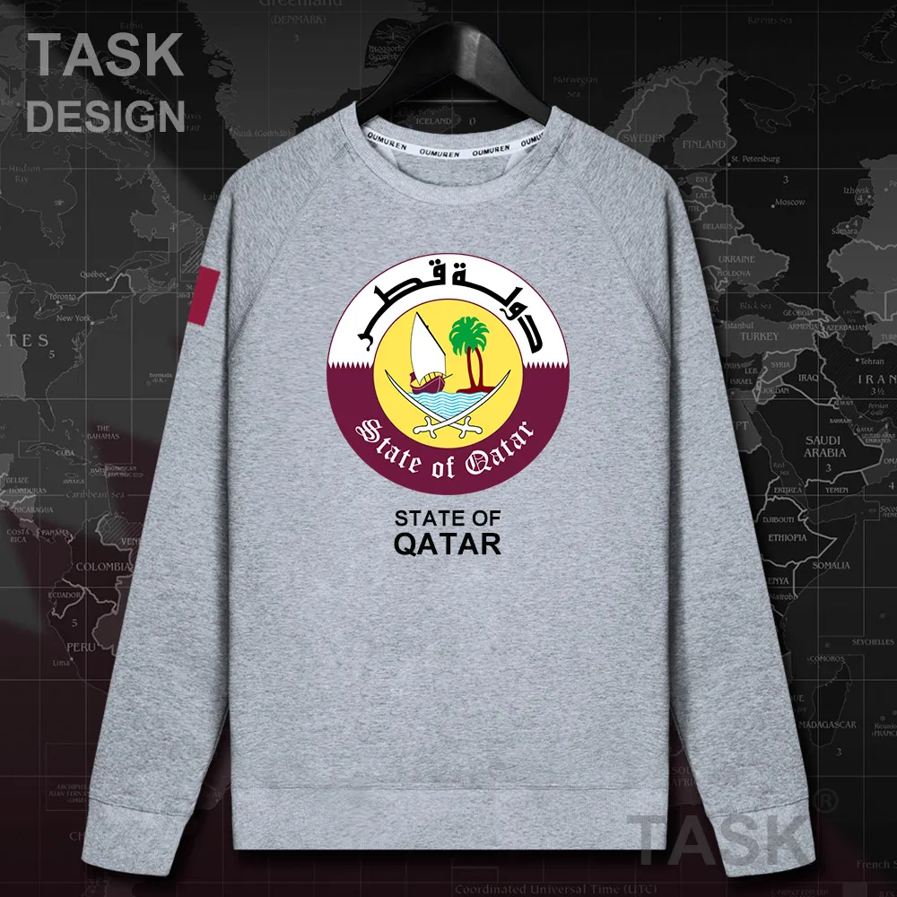 Qatari daulat QA/мужская толстовка с капюшоном пуловеры худи осеннее пальто уличная
