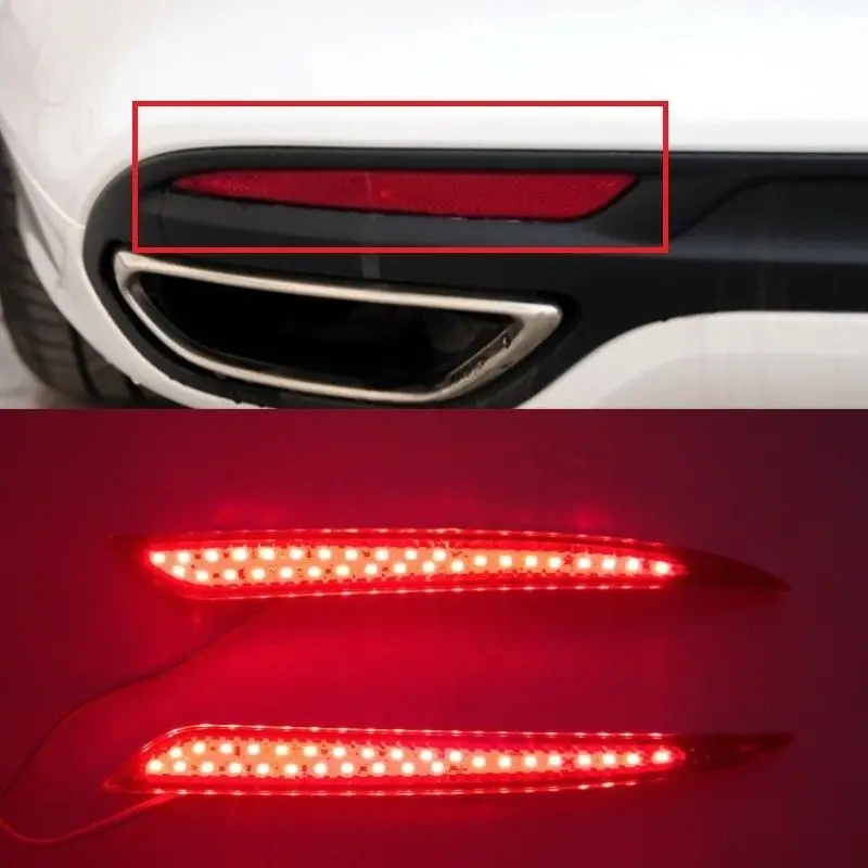 2x автомобиль светодиодный DRL задний бампер отражатели хвост светильник