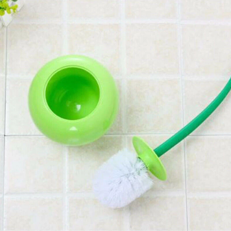 Creative Lovely Cherry Shape Lavatory Brush Toilet Holder Set | Дом и сад