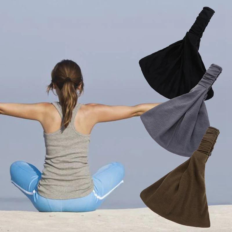 Женская хлопковая повязка на голову резинка шарф шапка для женщин и девочек