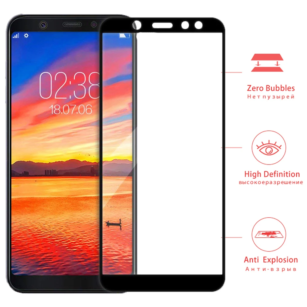 Защитное стекло для samsung galaxy j4 plus j6plus j6 j2 j3 j7 j8 2018 защита экрана samsug glaxy j 2 6j 7