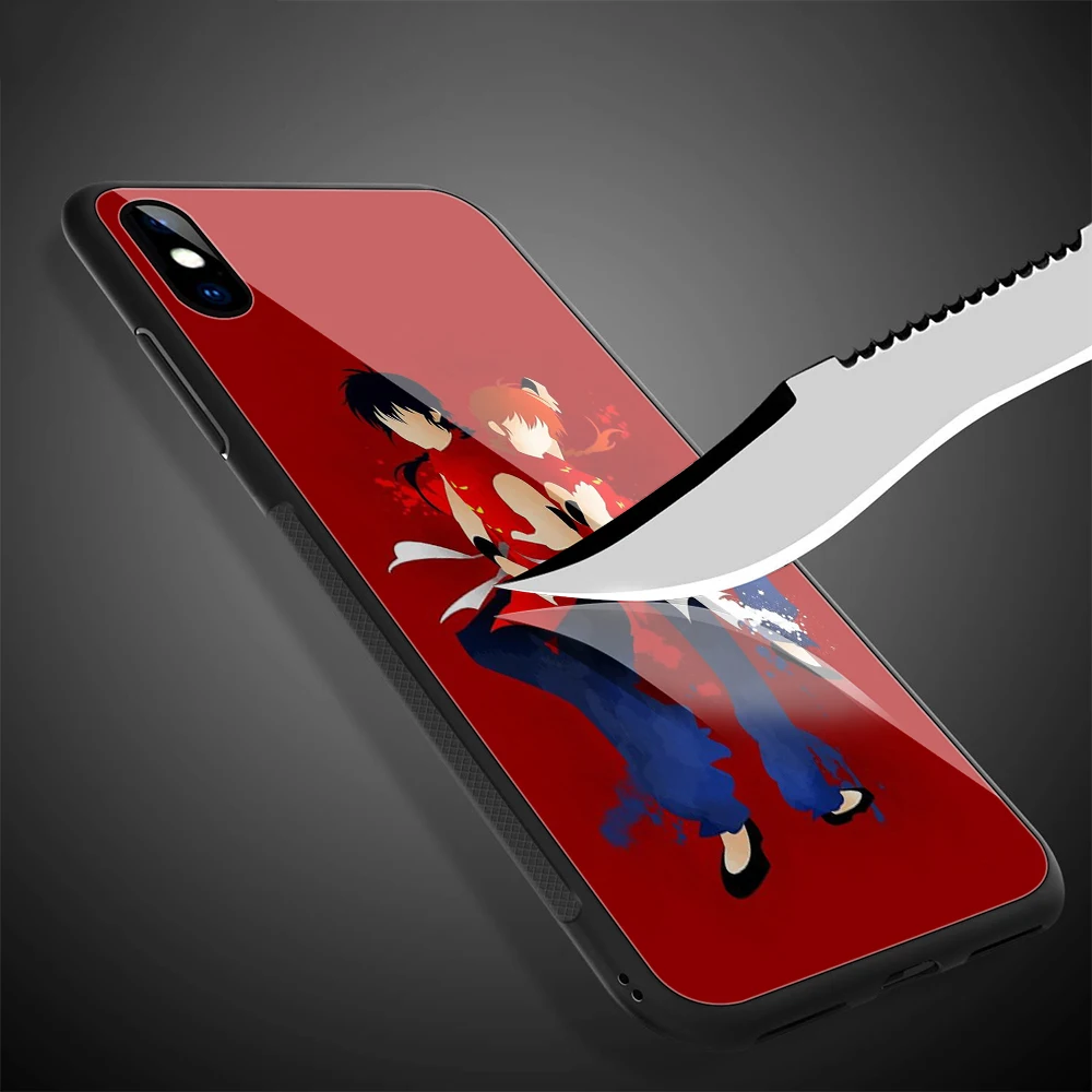 Lavaza аниме Ranma закаленное стекло ТПУ чехол для iPhone XS Max XR X 8 7 6 6S Plus 5 5S SE | Мобильные