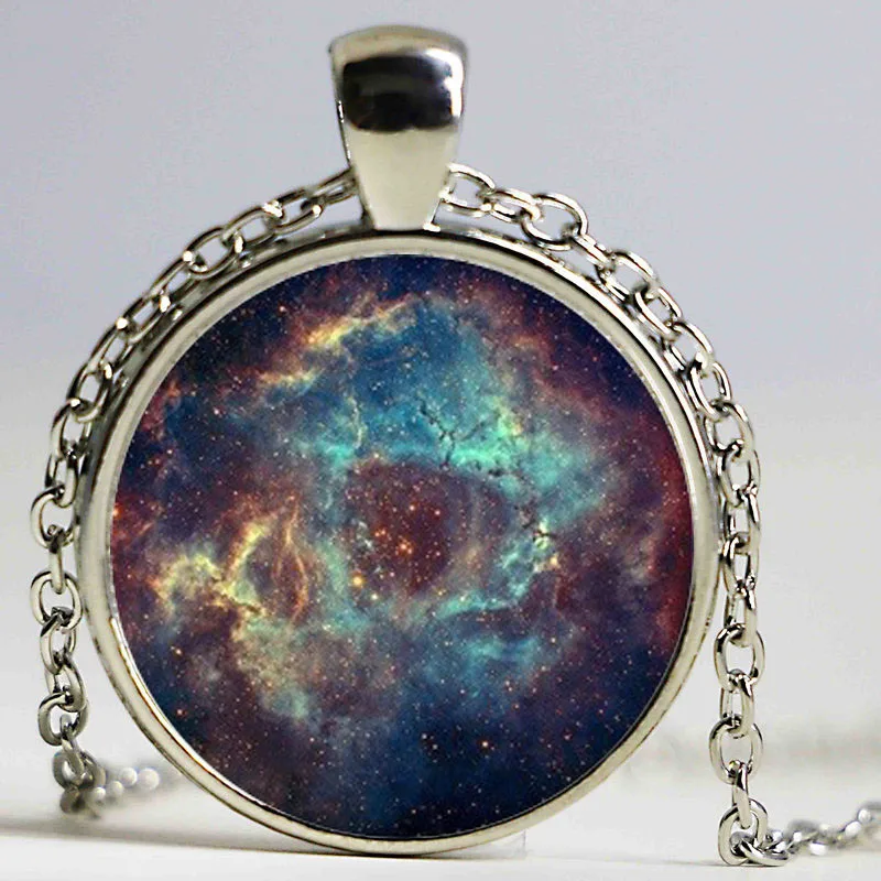 25 мм ожерелье с космическим стеклом смешанный узор купол кабошон чокер массивное