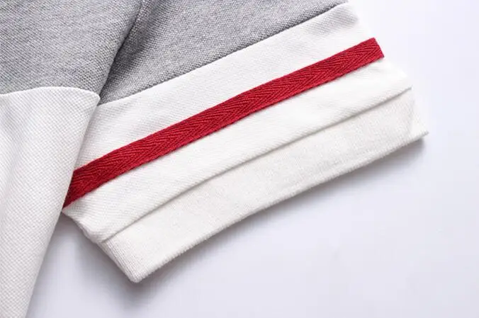 Brand Mens Solid Polo 2017 new brand 92% Cotton camisa men's shirt casual stitching stripes Slim short-sleeved Asian size M | Мужская