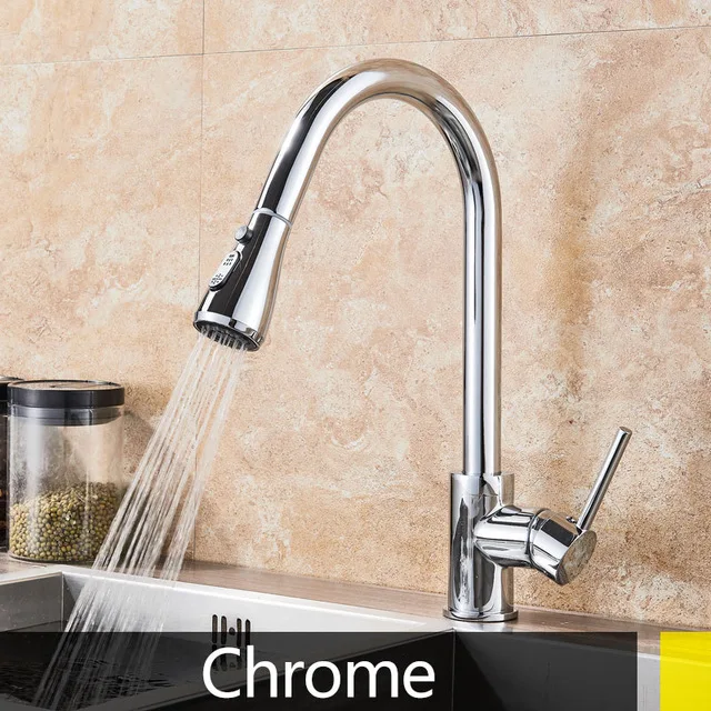 chrome A Нержавеющая сталь чувствительный сенсорный контроль смеситель для кухни сенсорный датчик кухонный смеситель - Цвет: chrome A