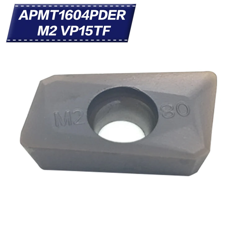 10 шт. APMT1604 PDER M2 VP15TF Токарные инструменты для металлического покрытия CVD + PVD