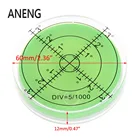 ANENG 60 мм Большой спиртовой пузырьковый уровень градусов маркировочная поверхность круглые измерительные глаза быка