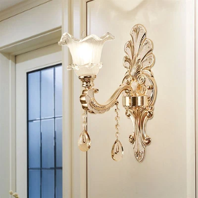 one lights sconce Современная люстра Гостиная светлое золото Хрустальная люстра Освещение Nordic современный светильник потолочный кристалл Люстры Спальня лампа люстра потолочная для зала люстра потолочная люстра в гостинную лофт декор - Цвет абажура: one lights sconce