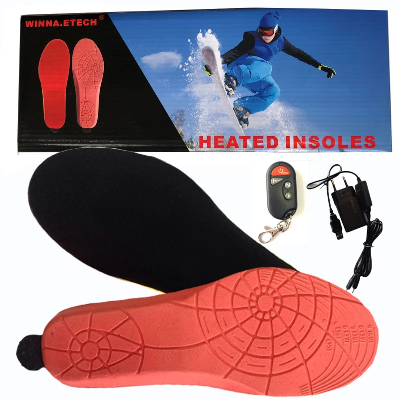 Электрические стельки отопления Утеплитель для ног удаленного Управление