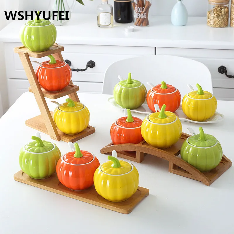 Керамическая банка Чили для специй милая соли и масла овощей внешняя емкость