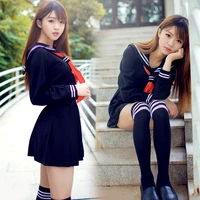 japanese sailor suit anime cosplay costume girls high school student long sleeve jk uniform