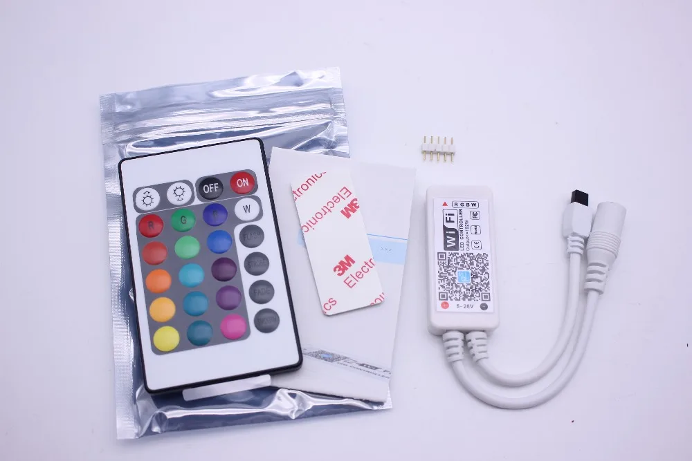 Wifi RGB/RGBW светодиодный контроллер Мини DC12V с RF 21Key/IR 24Key пульт дистанционного управления для RGB/RGBW светодиодные ленты