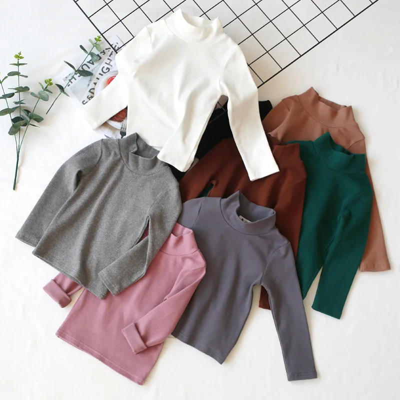 Белая школьная блузка для девочек Повседневные Рубашки Топы осенняя однотонная