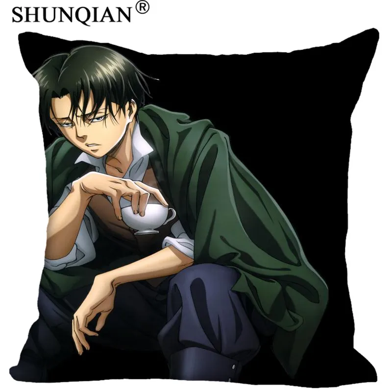 

Custom Pillowcase Cover Attack on Titan Square Zipper Pillow Cover (Two Sides) Print Your Pictures Cool Pillow Cases