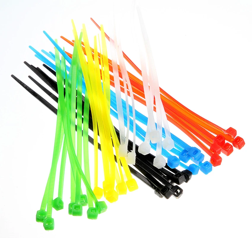 20 см нейлоновые кабельные стяжки 100/комплект пластиковая обшивка галстук цветной