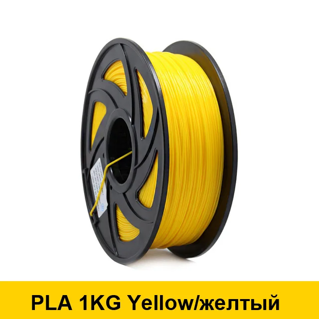 1KG Yellow Color 10 шт. Anet 1,75 мм 1 кг/шт. PLA нити для 3d принтера 3D ручки нити материалы пластик стержень Резина Красочные - Цвет: 1KG Yellow Color