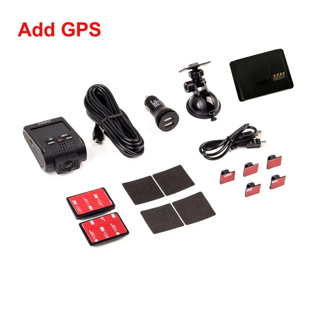 Add GPS «viofo» A119 Pro 2," lcd конденсатор 2K 1440P 30fps 7G F1.8 AR0521 Novatek 96660 HD Автомобильный видеорегистратор DVR DashCam - Название цвета: Add GPS