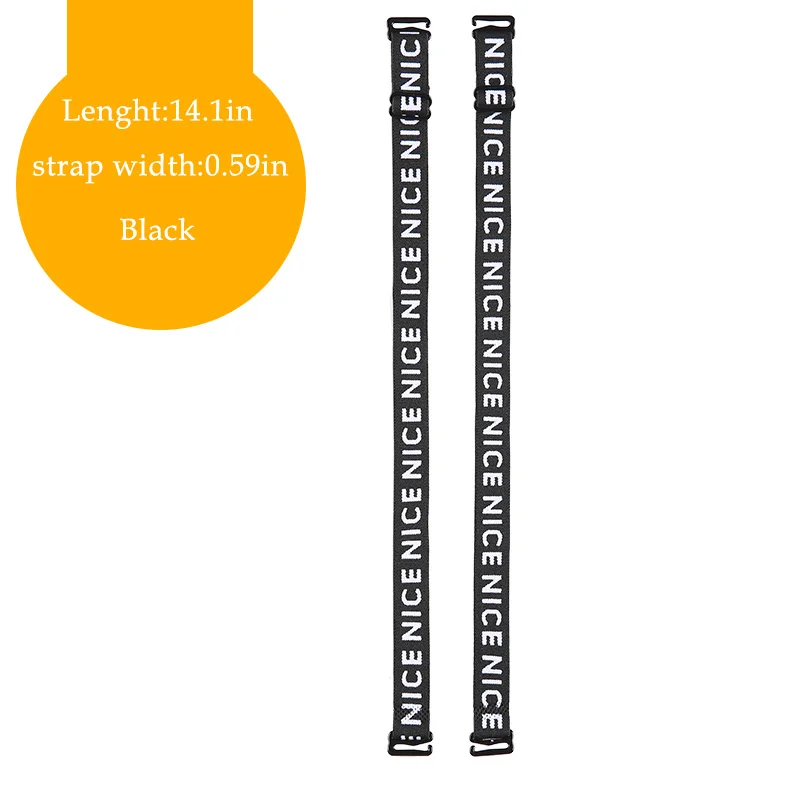 Fashion Summer Letter Print Bra Straps Comfort Polyester Adjustable Underwear Straps Intimates Accessories - Цвет: B
