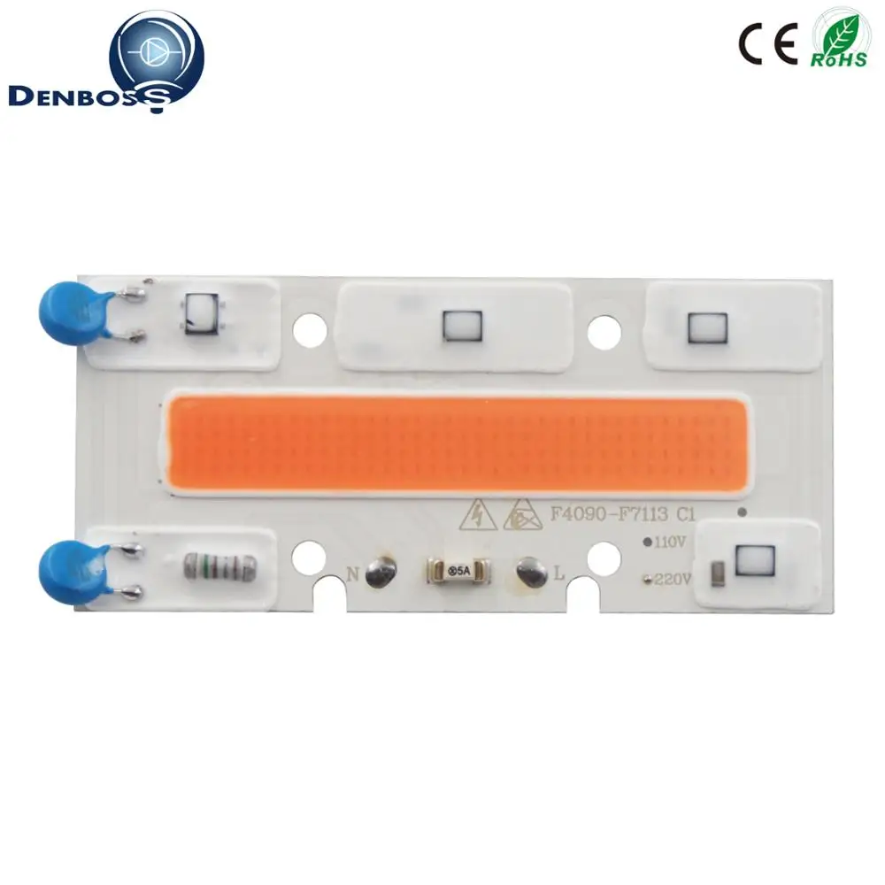AC 220V 110V водительский гидропонный cob светодиодный светильник для выращивания чип полный спектр 380nm-840nm для комнатных растений рост рассады и цветок