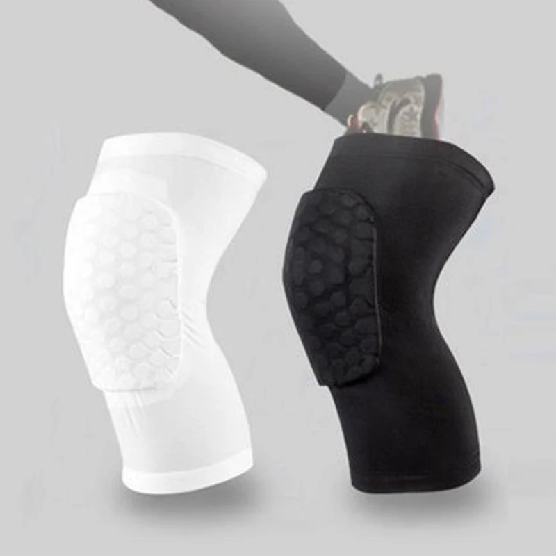 

Professional Breathable Sports Men Honeycomb Knee Support Brace Pad Protector Basketball Leg Sleeve Kneepad B2Cshop