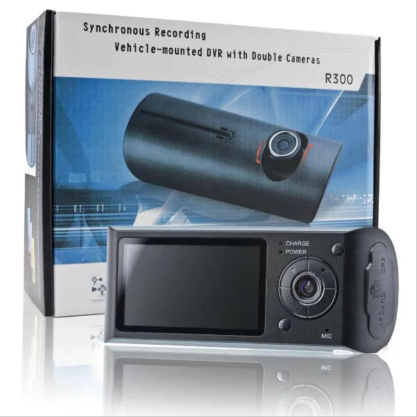 2," TFT lcd с gps регистратором и g-сенсором HD Двойная камера Передняя/задняя камера видеорегистратор для вождения автомобиля Blackbox DVR