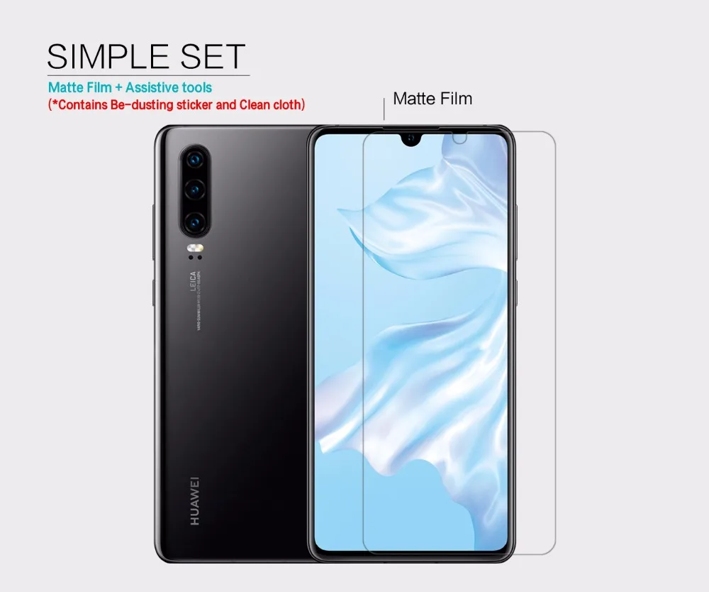 2 шт./лот Защита экрана для huawei P30 NILLKIN Антибликовая матовая защитная пленка для huawei P30 в розницу посылка