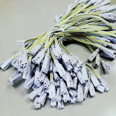 1FT 3 pin светодиодный разъем пробки 30 см двухфазный трехфазный T4 T5 T8 светодиодный светильник освещения подключения двухконфорочная вафельница кабель провод